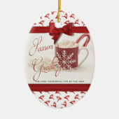 Kerstmis Feestdagen, Beste tijd van het Jaar Keramisch Ornament (Voorkant)