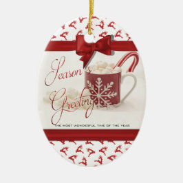 Kerstmis Feestdagen, Beste tijd van het Jaar Keramisch Ornament