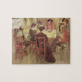 Kerstmis Feestdagen, café. in "Lasst Licht Hinin"  Legpuzzel (Horizontaal)