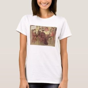 Kerstmis Feestdagen, café. in "Lasst Licht Hinin" T-shirt