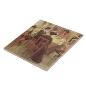 Kerstmis Feestdagen, café. in "Lasst Licht Hinin"  Tegeltje (Zijkant)