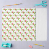 Kerstmis Feestdagen Festive Holly Two Tone Pattern Tissuepapier (Craft)