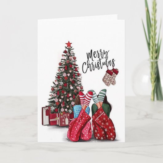 Kerstmis Feestdagen Kaart (Voorkant)