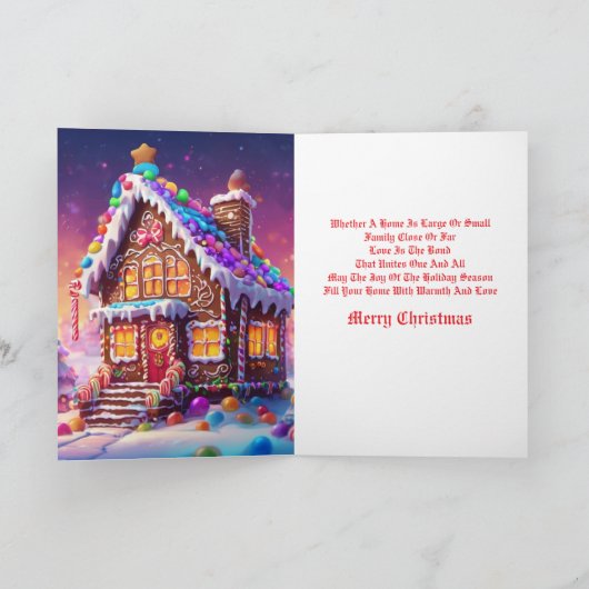 Kerstmis Feestdagen Kaart (Binnen)