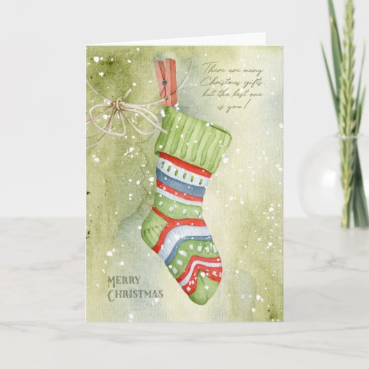 Kerstmis Feestdagen Kaart (Voorkant)