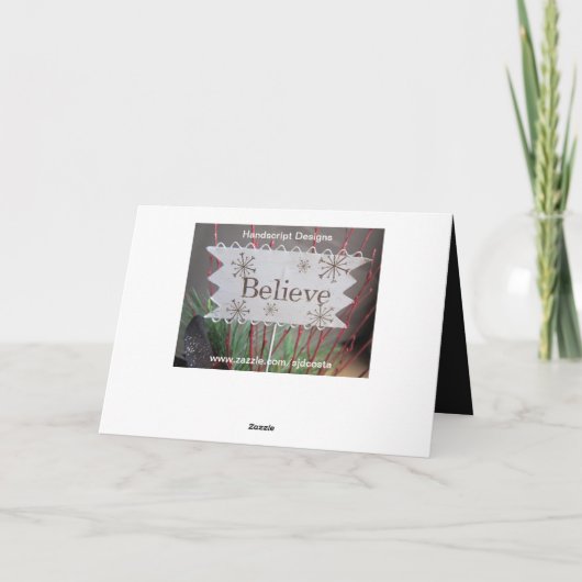 Kerstmis Feestdagen Kaart (Achterkant)