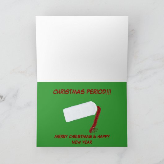 Kerstmis Feestdagen Kaart (Binnen)