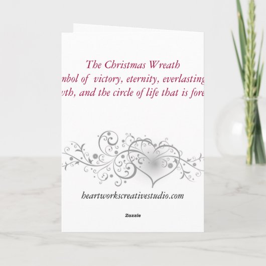 Kerstmis Feestdagen Kaart (Achterkant)