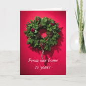 Kerstmis Feestdagen Kaart (Voorkant)