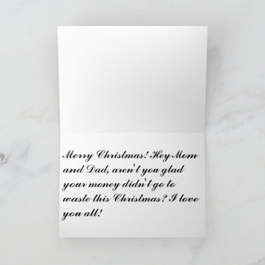 Kerstmis Feestdagen Kaart (Binnen)