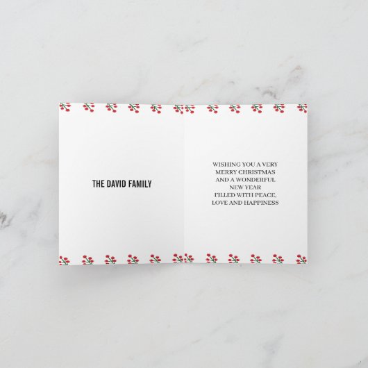 Kerstmis Feestdagen Kaart (Binnen)