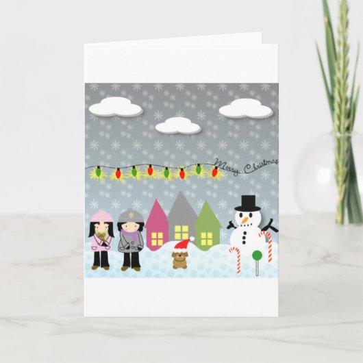 Kerstmis Feestdagen Kaart (Voorkant)