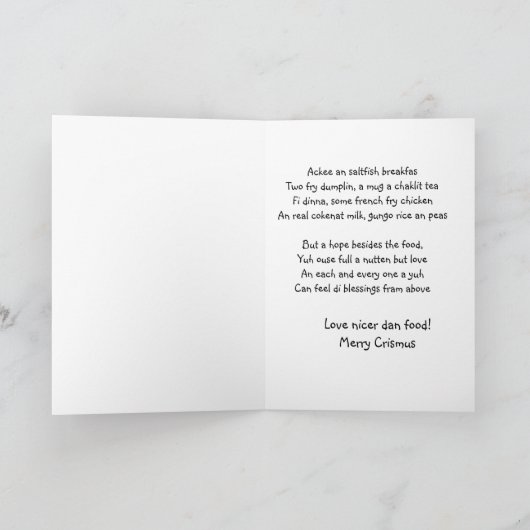 Kerstmis Feestdagen Kaart (Binnen)