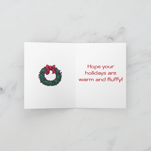 Kerstmis Feestdagen Kaart (Binnen)