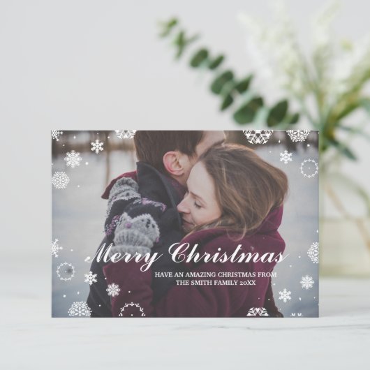 Kerstmis Feestdagen Kaart met kerstmis (Staand voorkant)