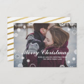 Kerstmis Feestdagen Kaart met kerstmis (Voorkant / Achterkant)