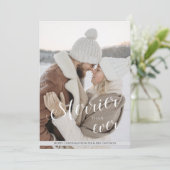 Kerstmis Feestdagen Merrier dan ooit Foto Feestdagenkaart (Staand voorkant)