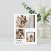 Kerstmis feestdagen Modern Typografie 3-foto (Staand voorkant)