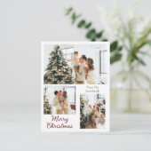 Kerstmis feestdagen Modern Typografie 3-foto (Staand voorkant)