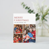 Kerstmis feestdagen Modern Typografie 3-foto (Staand voorkant)