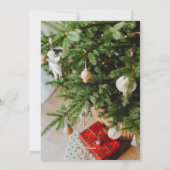 Kerstmis feestdagen Modern Typografie 3-foto Feestdagenkaart (Achterkant)