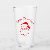 Kerstmis Feestdagen Santa Red Glass Cup Glas (Voorkant)