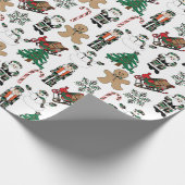 Kerstmis, Feestdagen, verpakkingspapier Cadeaupapier (Hoek)