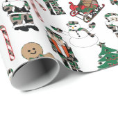 Kerstmis, Feestdagen, verpakkingspapier Cadeaupapier (Rol Hoek)