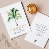 Kerstmis - Feestdagen - Wijziging van adrespalmboo Feestdagenkaart