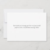 Kerstmis Feestdagen Winter Gold Heart Snowflakes Bedankkaart (Achterkant)