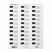 Kerstmis Feestdagen Winter We hebben New Home verp Etiket (Full Sheet)