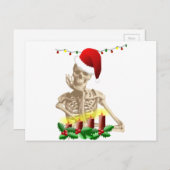 kerstmis feestdagenkaart (Voorkant / Achterkant)