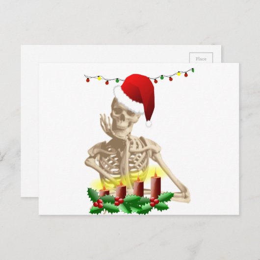 kerstmis feestdagenkaart (Voorkant / Achterkant)