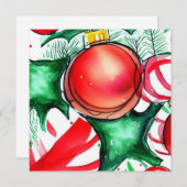 Kerstmis Feestdagenkaart (Voorkant / Achterkant)