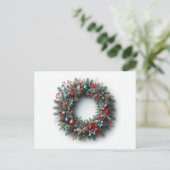 Kerstmis Feestdagenkaart (Staand voorkant)