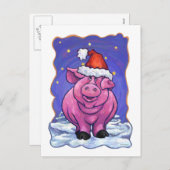 Kerstmis Feestdagenkaart (Voorkant / Achterkant)