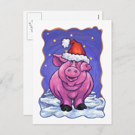 Kerstmis Feestdagenkaart (Voorkant / Achterkant)