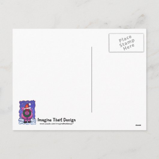 Kerstmis Feestdagenkaart (Achterkant)