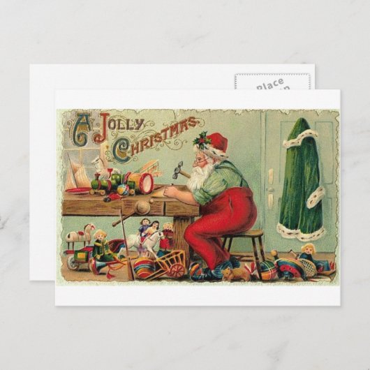 Kerstmis Feestdagenkaart (Voorkant / Achterkant)