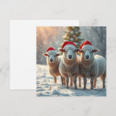 Kerstmis Feestdagenkaart (Voorkant / Achterkant)