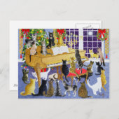 Kerstmis Feestdagenkaart (Voorkant / Achterkant)