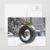 Kerstmis Feestdagenkaart (Voorkant / Achterkant)