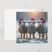 Kerstmis Feestdagenkaart (Voorkant / Achterkant)