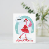 Kerstmis Feestdagenkaart (Staand voorkant)