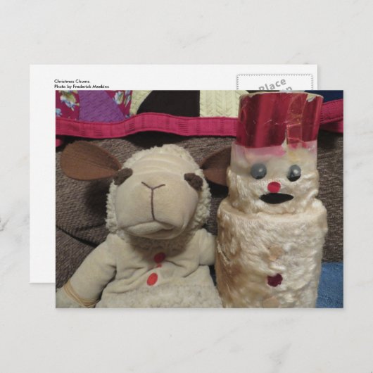 Kerstmis Feestdagenkaart (Voorkant / Achterkant)