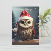 Kerstmis Feestdagenkaart (Staand voorkant)