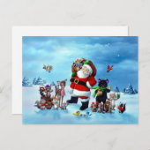 Kerstmis Feestdagenkaart (Voorkant / Achterkant)