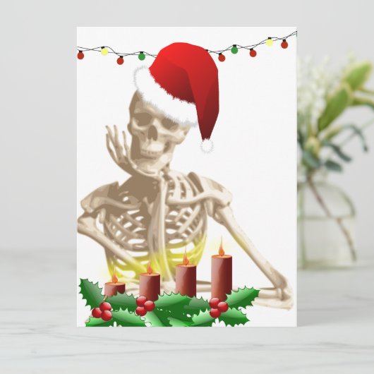 kerstmis feestdagenkaart (Staand voorkant)