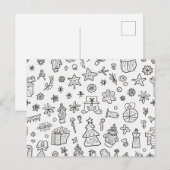 Kerstmis Feestdagenkaart (Voorkant / Achterkant)