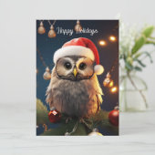 Kerstmis Feestdagenkaart (Staand voorkant)